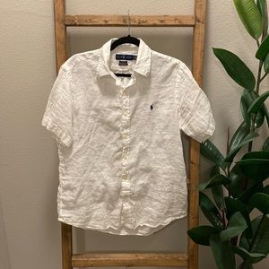 Polo linen short sleeve button down